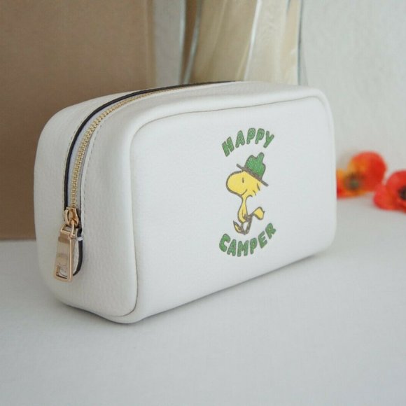 Coach X Peanuts Boxy Cosmetic Case With Woodstock - Picture 2 of 4
